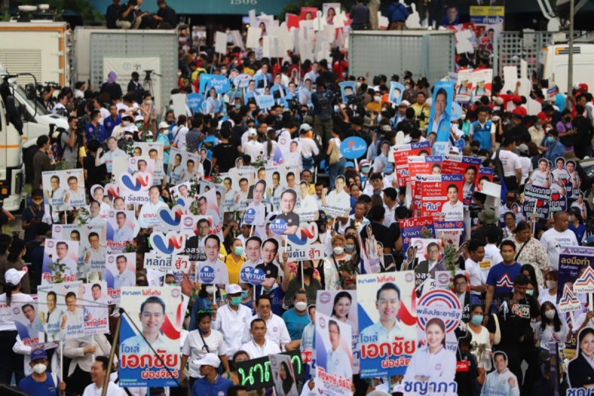 Thái Lan: 70 chính đảng đăng ký tổng cộng 6.679 ứng cử viên tranh cử